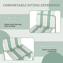 4 Piece Set Of Modern Color Block Designed Single Chairs