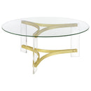 Janessa - Acrylic Coffee And End Table Set