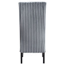 Kini - Side Chair (Set of 2) - Gray Corduroy & Black