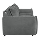 Eaden - Power Sofa With Sleeper - Gray Chenille