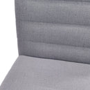 Mid Century Modern Dining Chair (Set of 2) With Channel Stitching - Dark Gray