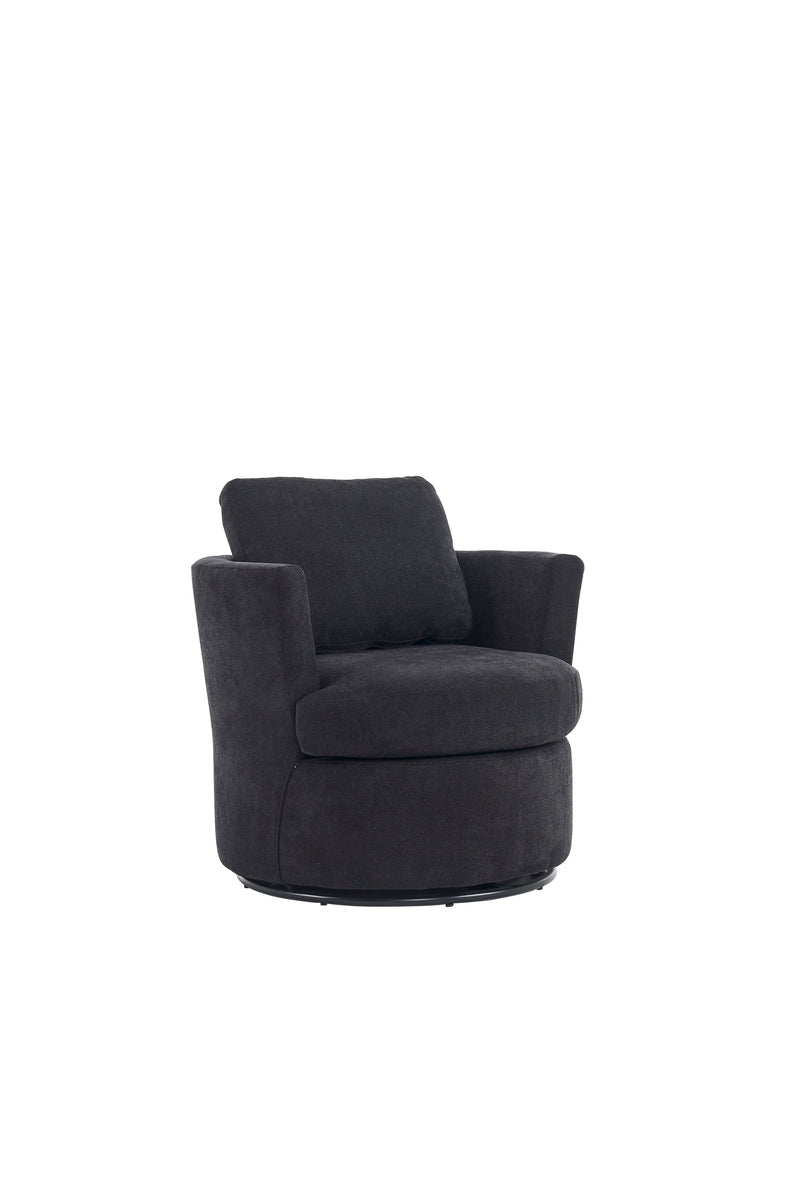 Swivel Barrel Chair, Comfy Round Accent Sofa Chair For Living Room, 360 Degree Swivel Barrel Club Chair, Leisure Arm Chair