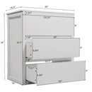 Freestanding Bathroom Vanity With Ceramic Sink, 2 Full Extension Drawers