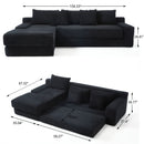 Modern L - Shaped Sectional Couch With Memory Foam