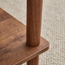 Modern 2 Tier Coffee Table With Open Storage Shelf For Living Room