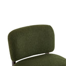Modern Boucle Lounge Chair With Solid Wood Fram