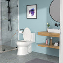 Sleek 1 Piece Toilet With Single Flush And Soft Closing Seat - White