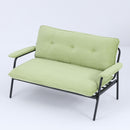 Modern Metal Frame Sofa With Sponge Filling For Compact Spaces And Versatile Use