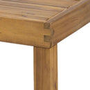 Outdoor 4 Seater Acacia Wood Chat Set With Wicker Accents And Cushions - Teak / Mixed Brown / Beige