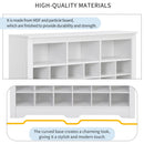 24 Shoe Cubby Console, Shoe Cabinet - White