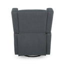 Landau Contemporary Fabric Upholstered Swivel Recliner