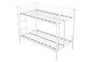 Metal Twin over Twin Bunk Bed/ Heavy-duty Sturdy Metal/ Noise Reduced Design/ Safety Guardrail/ 2 Side Ladders/ CPC Certified/ No Box Spring Needed