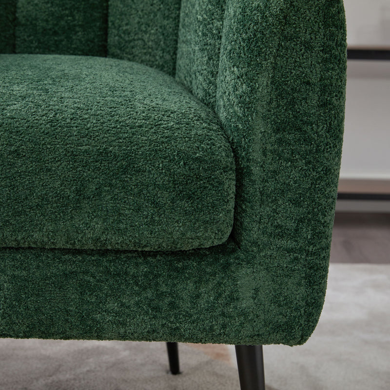 Vanity Barrel Accent Lounge Chair - Green