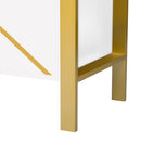 Modern Minimalist TV Stand With 2 Spacious Cabinets