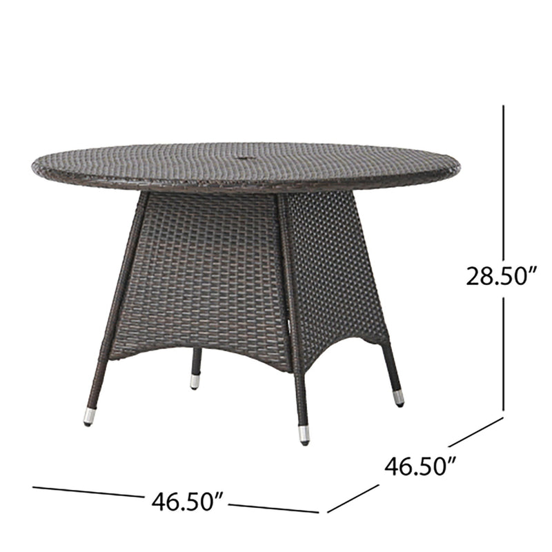 Corsica - Round Dining Table - Brown