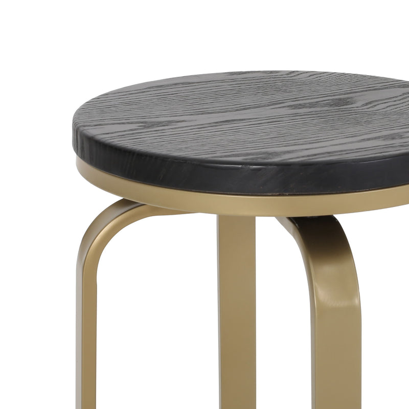Modern Industrial Counter Stool Set With Swivel Function