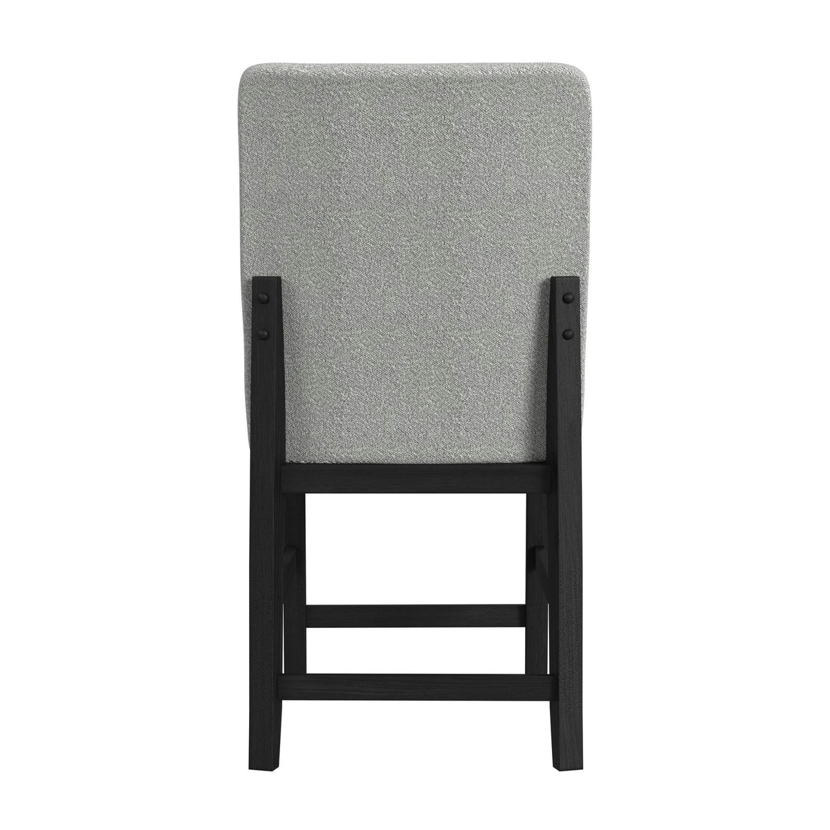 Portland Square Back Counter Stool (Set of 2) in Black / Gray by Elements International, view 8