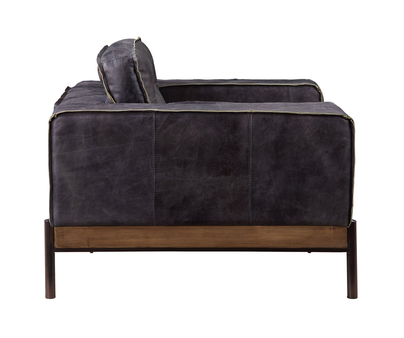 Silchester - Sofa - Antique Ebony Top Grain Leather - Atlantic Fine Furniture Inc