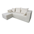 Modular Corner Sofa With Soft Linen Fabric