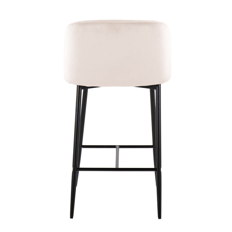 Fran - Contemporary Fixed Height Counter Stool (Set of 2)