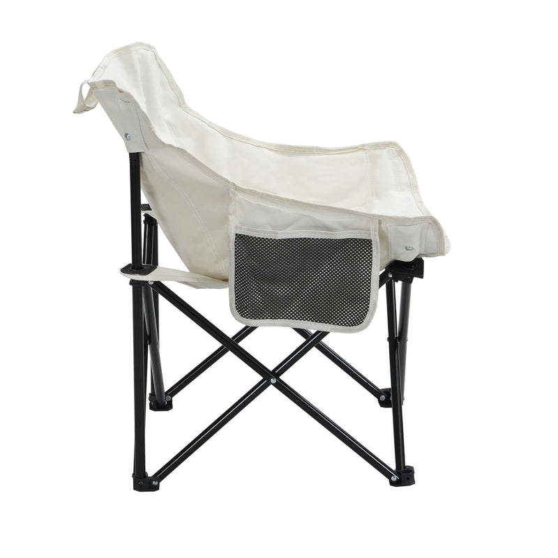 2 Pieces Outdoor Camping Chairs Folding / Portable, Comfortable Seating, Durable Steel Fram