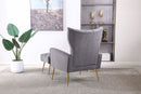 Modern Accent Chair With Ottoman, Comfy Armchair For Living Room