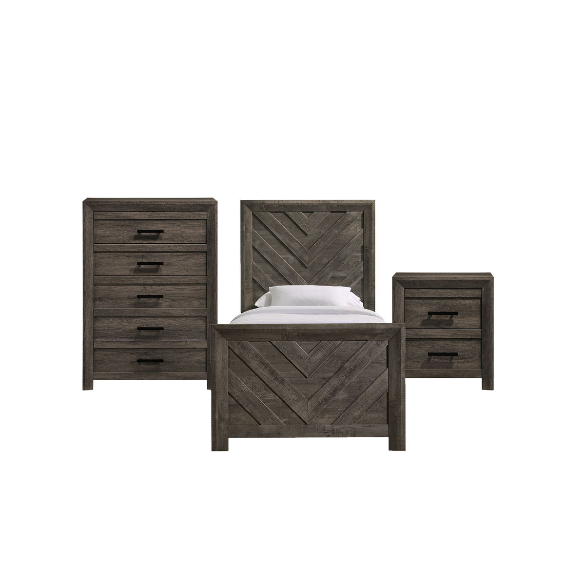 Eleanor Bedroom Set in Dark Gray by Elements International, view 16