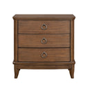Bellevue - 3-Drawer Nightstand - Whiskey Brown