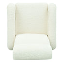 Push Back Recliner Armchair Upholstered Recliner Chair Single Sofa With Adjustable Backrest