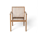 5 Piece Patio Furniture Set Acacia Wood Table And 4 Heavy Duty Cushioned Chairs