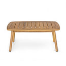 2 Piece Outdoor Acacia Wood Conversation Set, Woven Rope Backrest Patio Seating Group, Woven Rope With Coffee Table For Porch - Light Teak / Beige