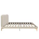 Coco - King Size Upholstered Bed - Ivory