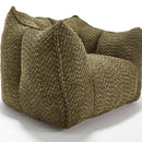 Comfortable Chenille Sofa Chairs With Highly Resilient Foam For Living Rooms And Bedrooms