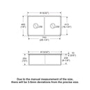 32" Undermount Double Bowl Kitchen Sink Rectangular Deep Dual Bas With Grids - White