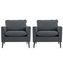 Nordic Retro Light Luxury Upholstered Sofa Chair