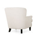 Melodique - Boucle Fabric Upholstered Club Chair With Tapered Legs