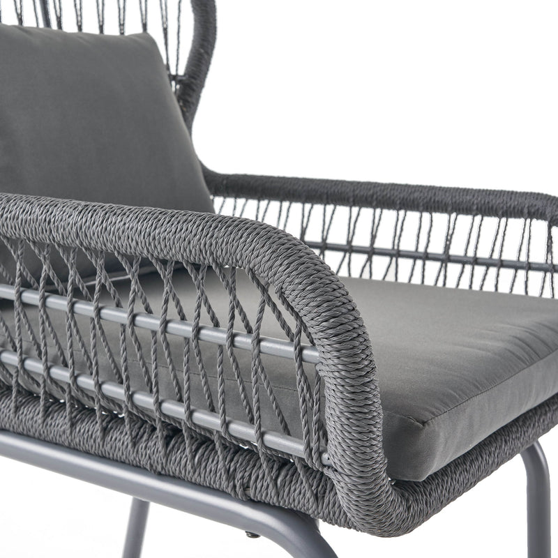 Southport - Club Chair With Woven Rope And Cushions