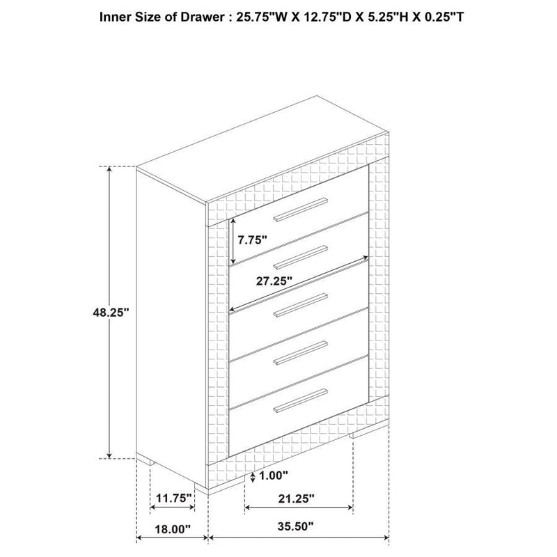 Ives - 5-Drawer Bedroom Chest