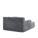 Chenille Interior Lazy Sofa Chaise Longue Armchair With 3 Pillows And Armrests