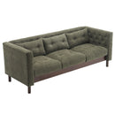Upholstered Sofa Modern 3 Seater Sofa Couch With Tufted Design For Living Room