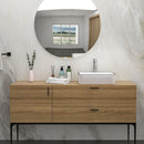 Modern European Style Ceramic Rectangular Vessel Bathroom Sink