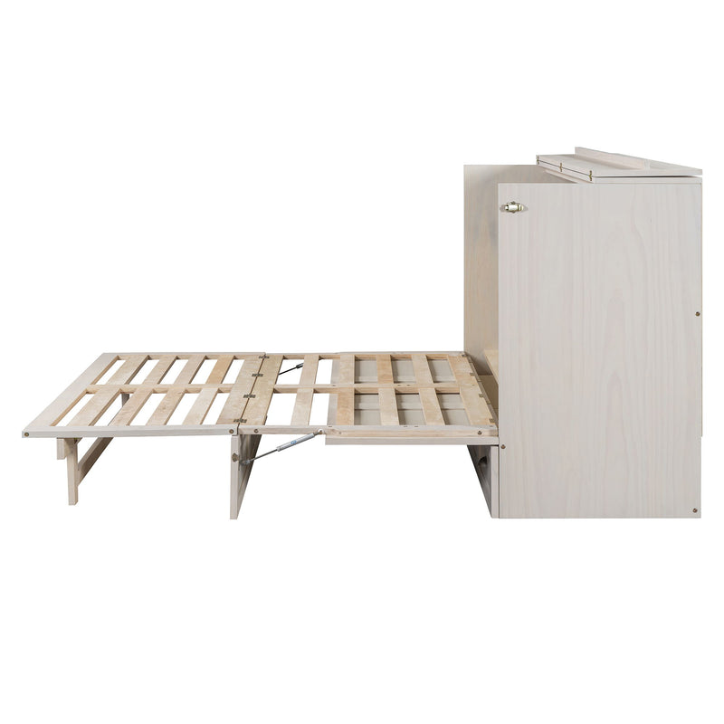Murphy Bed With Large Drawers And USB Ports