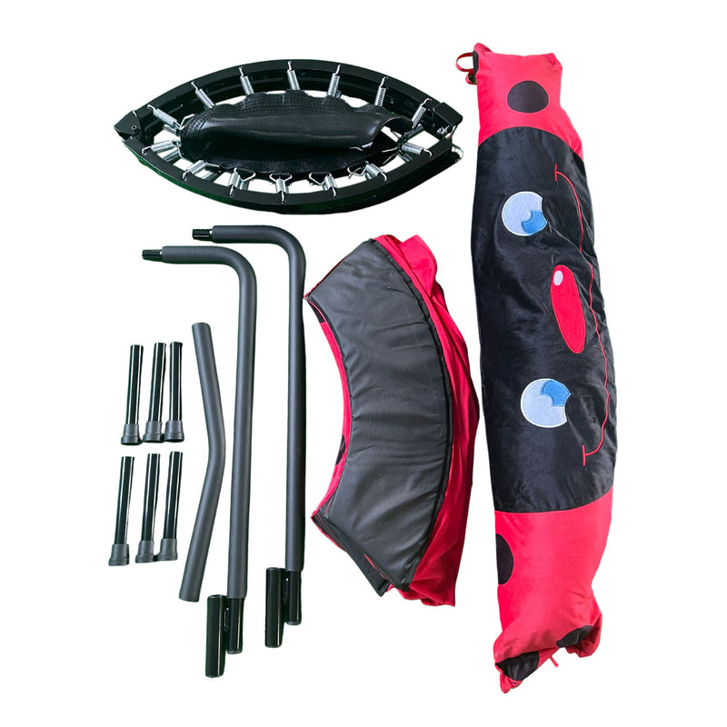Children's Trampoline Happy Expression Outdoor / Indoor Dual Use, Foldable Iron Tube