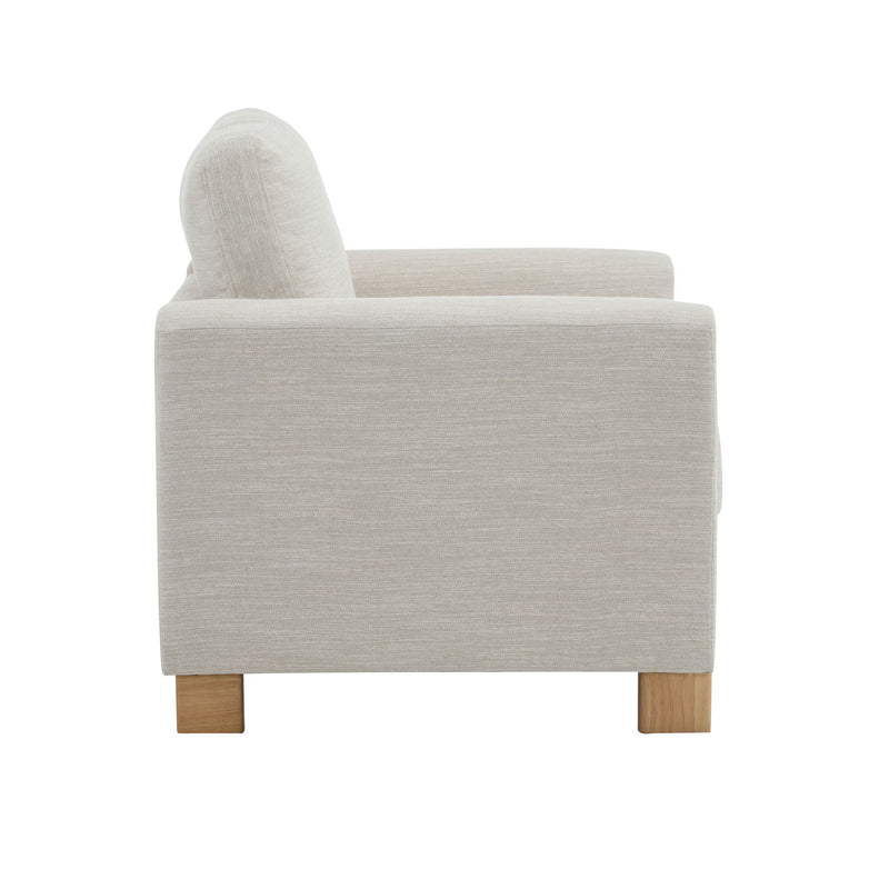 Harmonia - Classic Fabric Upholstered Armchair With Rubber Wood Frame