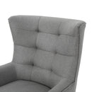 Club Chair With Rubberwood Legs