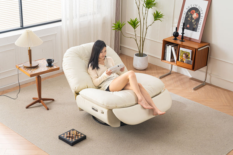 Power Recliner Swivel Glider USB Charger With Bluetooth Music Player, Sleep, Working, Game And Leisure