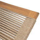 Catania - Outdoor Rope Chaise Lounge (Set of 2) - Teak / Beige