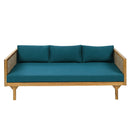Claremont - 3 Seater Daybed Teak Acacia Wood Water Resistant Cushions