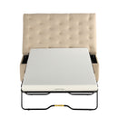 Convertible Folding Sofa Bed Ottoman With Memory Mattress And Tufted Design