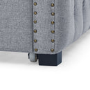 Inspired Upholstered Daybed With Trundle, Button Tufted